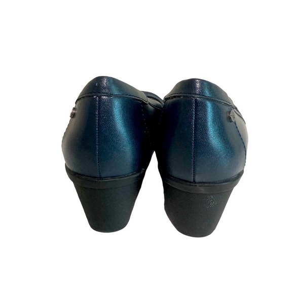 Life Stride Velocity Flex Memory Foam Women’s Size 10 M Navy Blue 2” Wedge - Picture 5 of 9